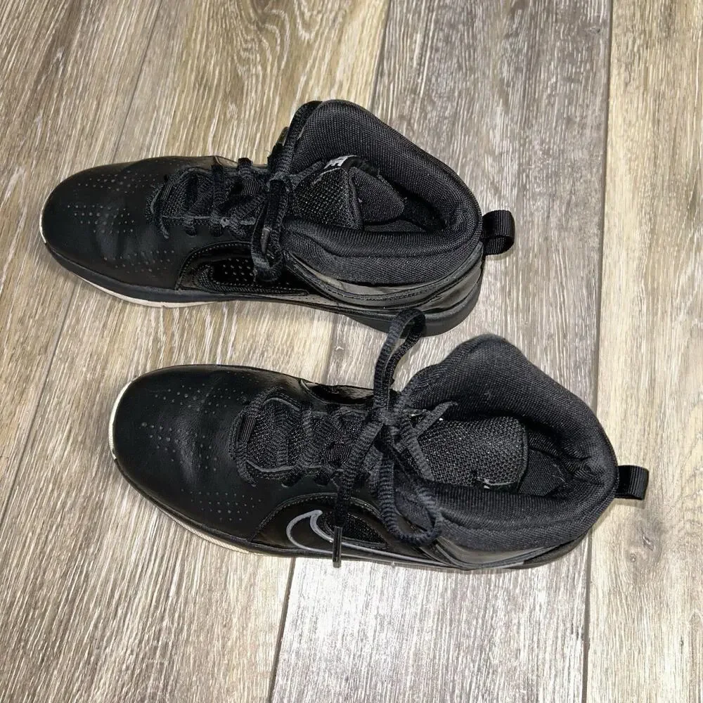 Nike Team Hustle D6 599188-001 Black Youth US Size 3Y Basketball Sneaker Shoes